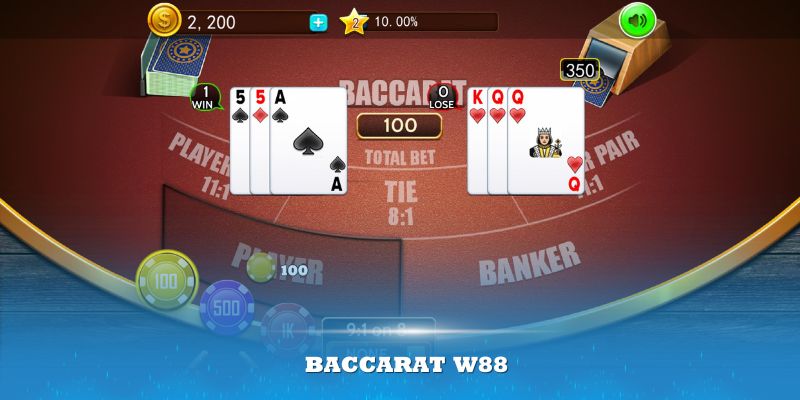 baccarat w88